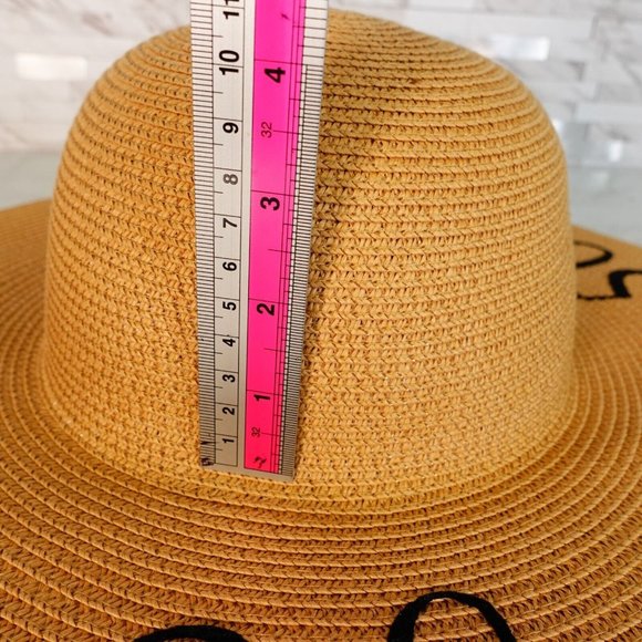 Hundred‎ Hearts Hat Womens Fedora Natural Straw One Size Summer Beach main image 5